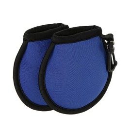 YOKIVE 2 Pcs Portable Golf Ball Cleaner Pouch, Golf Ball Washer Pocket with Clip | Cleaning Golf Balls, Great for Golf Course Exercise (Blue, 4.13x3.94-Inch)