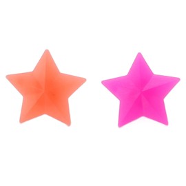 Gigicial 36 Pcs Bike Wheel Spokes Beads, Colorful Bike Spoke Decorations Glow in The Dark Plastic Bike Spokes Accessories, Bike Spokes Accessories Wheel Decorations (Five Pointed Star Shaped)