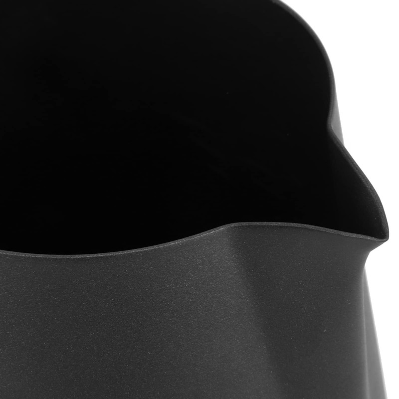 Stainless Steel Milk Frothing Pitcher, Black Matte Appearance Coffee Latte