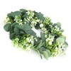 Home Hanging Artificial Plants Wreath Green Leaf Wreath Decoration for