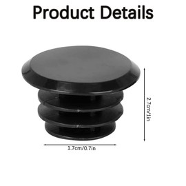 Bicycle Bar End Plug, 2 Pcs Bar End Plugs Bicycle Handlebar Bar End Plugs Caps Strong End Plugs Caps Locking Grip Plastic Handle Grip Bar End Handlebar End Caps for Bike Bicycle Cycle Camera Grip