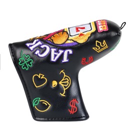 BIG TEETH Golf Head Covers Blade Putter Cover Magnetic Gogher and 777