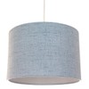 Contemporary and Sleek 12 Inch Light Blue Slate Textured Linen