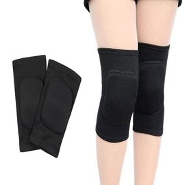 1 Pares De Rodilleras De Voleibol Para Bailarina Yeanifeana Paquete de 2 Rodilleras, Rodilleras Suaves, Rodilleras elásticas Antideslizantes L(Negro  