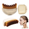 Lymphatic Contour Face Brush,Dry Brushing Face Brush,Lymphatic Drainage Massager for