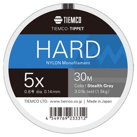 TIEMCO Hard Tippet 5X 30m Stealth Gray