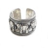 Helen de Lete S925 Sterling Silver Vintage Elephant Adjustable Ring,