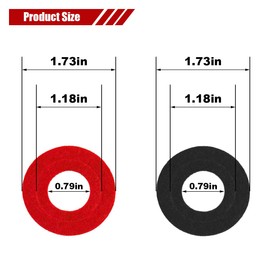 8PCS Car Battery Terminal Anti Corrosion Washers, Auto Fiber Shim Battery Terminal Protectors, 4 Black & 4 Red Battery Post Washer Fiber Washers for Protecting Battery Terminal