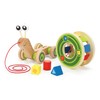 Hape Walk-A-Long Snail Pull Toy |Award Winning Toddler Wooden Push