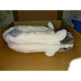 Fuzza Bubba Ladies Fuzza Bubba (FB) Slippers Socks White Bear 7-9.5 1-size fits most Sequins
