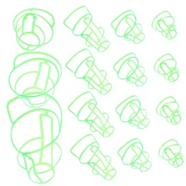 Healvian Pack of 15 Infusion Bottle Mesh Cover Infusion Network Bottle Caps Infusion Bottle Holder Portable Infusion Stand Hanging Net for Salt Water Bottles