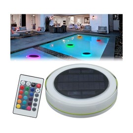 Floating Solar Lights LED Underwater Light Pool Floating Decorative Lamp with Remote Control