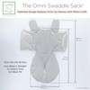 SwaddleDesigns 6-Way Omni Swaddle Sack Arms Up Swaddle for Newborn,