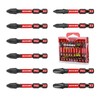 Geinxurn Impact Tough 2 in. (PH1/PH2/PH3) Screwdriver Bits Set,10 Pack