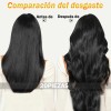 Extensiones De Cabello Natural Ondulado Con Clip 7 Piezas