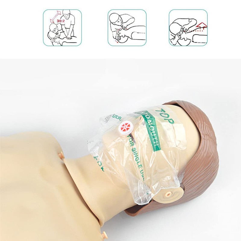 Yzpacc CPR Mask, Disposable CPR Shield Mask Emergency Mask with