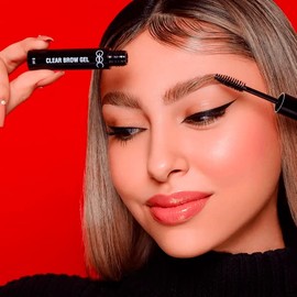 GOC, Gel transparente para pienar las cejas, Fija las cejas y las mantiene firmes, Textura suave, No hace grumos blancos, 12 horas de fijación, GCBG01