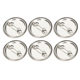 100Pcs Blank Pin Button Round Safety Badge Emblem Medal Parts Supplies For Handicraft Gifts Souvenirs(25Mm 1.0In),Sewing Notions Supplies,25Mm Button Badge Blanks (100 Sets Of 32Mm Metal Badges)