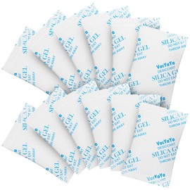 VacYaYa 2 g (250 packs) food grade moisture absorber silica gel desiccant packages for storage, desiccant silica gel packs, level safe moisture