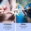 C12rtive Medium Nail Drill Bits Diamond Carbide Spiral FrameCuticle Remover