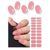 Semi Cured Gel Nail Strips, Jelly Carol Pink 20pcs Adhesive