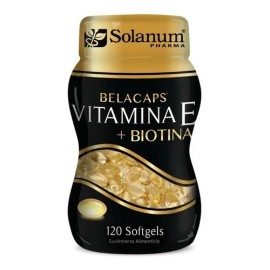 Vitamina E + Biotina Solanum 120 Cápsulas Sabor Sin Sabor