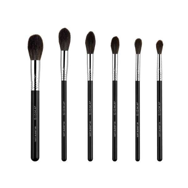 Sigma Beauty Soft Blend™ 6-Piece Makeup Brush Set designed to apply and blend your favorite formulas
