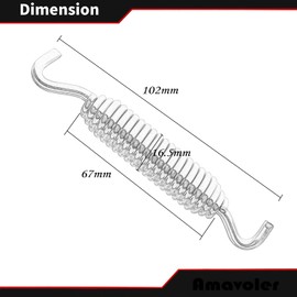 Amavoler 3.7" Chrome Jiffy Stand Kickstand Spring fits for Harley Sportster Softail Super Glide Touring (chrome)