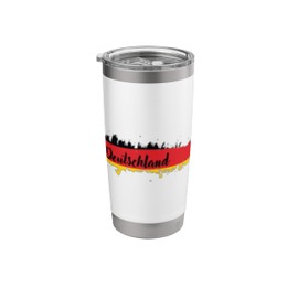 Germany with Flag Colors Stainless Steel Insulated Tumbler