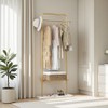 KaKaBB Gold Clothing Rack with Shelves, Coat Racks Freestanding with