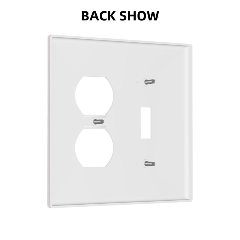 Wmhusu Light Switch Cover Plate Rose Pink 2 Gang Outlet