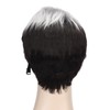 Men Wig Heat Resistant Short Grey Layered Airy Natural Stylish