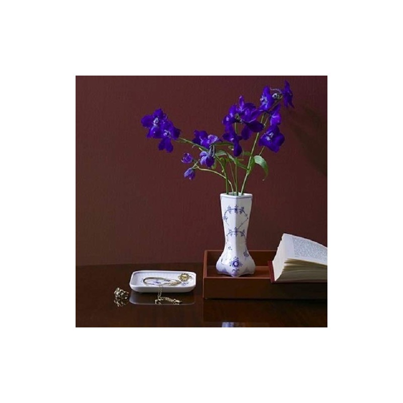 Royal Copenhagen Blue Fluted Plain Small Flower Base Vase Height