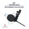 Importeek Microfono Solapa Lavalier Clip Celular Pc Auxiliar 3.5mm
