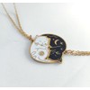 DATOA Best Friend Necklace BFF Necklace Matching Cat Couple Pendant