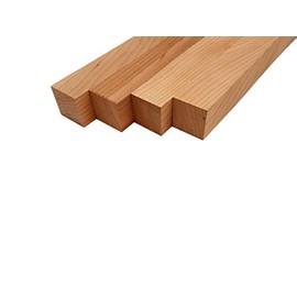 Barrington Hardwoods Cherry Lumber Square Turning Blanks 1.5" x 1.5" (4 Pieces) (1.5" x 1.5" x 24")