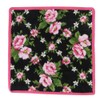 FEILER Amelie Black Pink Handkerchief Hand Towel, 9.8 inches (25