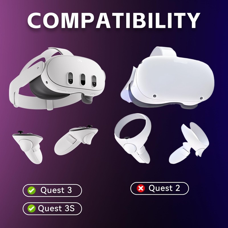 Lukvcoe 1 Pair 交換用 コントローラー ストラップ for Meta Quest3/Quest 3