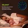 MEIRED Night Light Wall Clock 12 Inch Silent Non Ticking