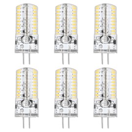6 Pcs G4 LED Bulbs Bi Pin Base Light Bulbs 5W LED Corn Bulbs for Landscape Lighting Home Lighting Warm White 2700‑3000K