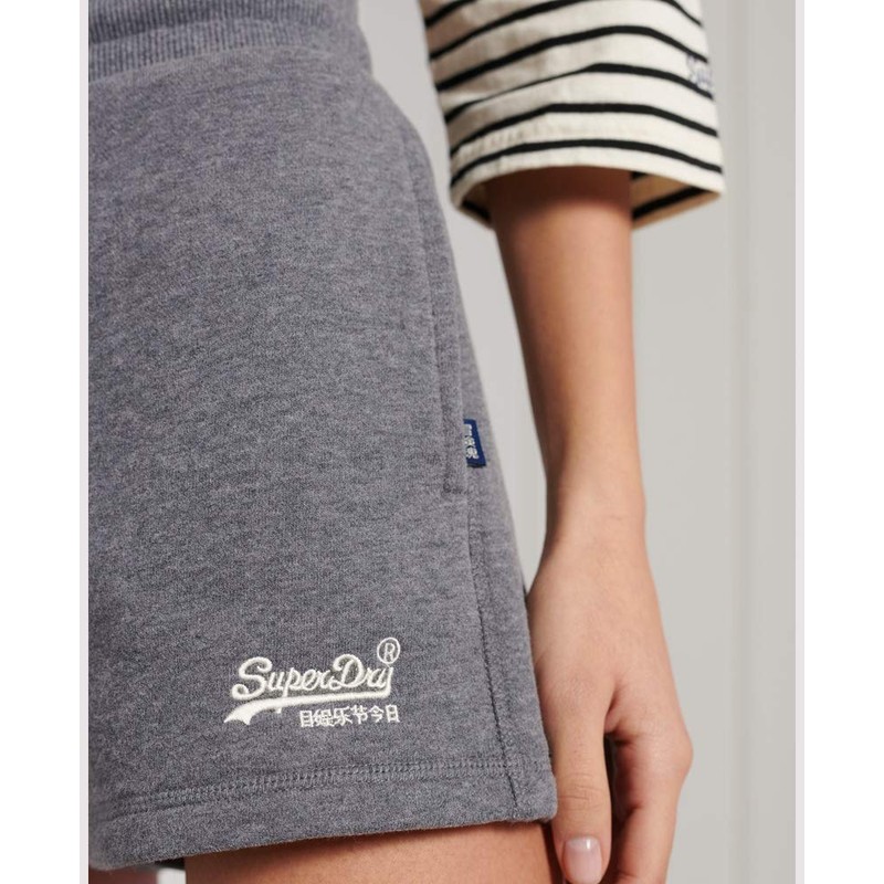 Superdry Women's Ol Classic Jersey Shorts, Dark Marl