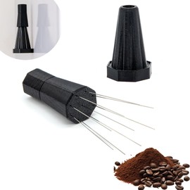 Kybelehoo WDT Tool with Magnetic Attraction Stand, Espresso Coffee Stirrer for Barista, 9 Needles, Stainless Steel Espresso Needle, Black