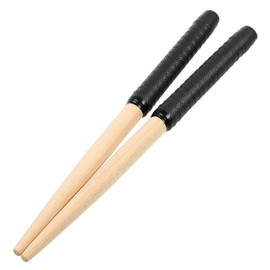 WHAMVOX Black Maibachi Taiko Drumsticks Tapered Design Lightweight for Balanced Play for Taiko Enthusiasts