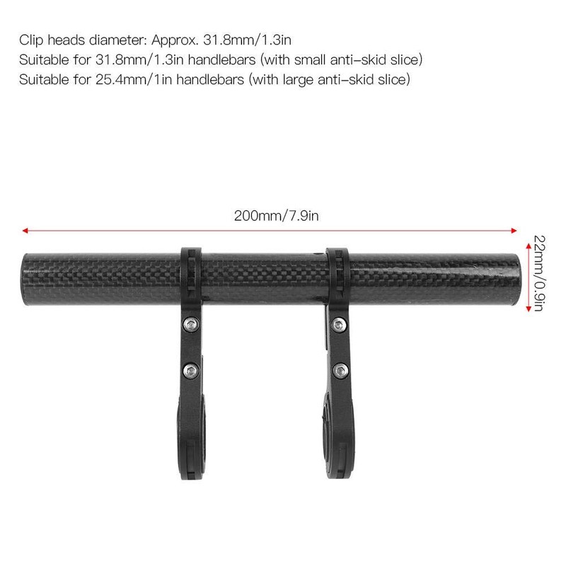 Keenso Bicycle Handlebar Extension, Bicycle 25.4 mm / 31.8 mm