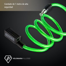 LION TOOLS Candado Para Bicicleta Espiral Cadena Cable De Llave Multiuso