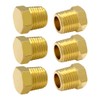 Hooshing 12PCS Pipe Plug 1/8 Inch NPT Male Outer Hex