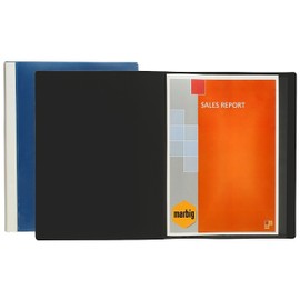 Marbig Clearview Non-Refillable Display Book 76 Pocket Black