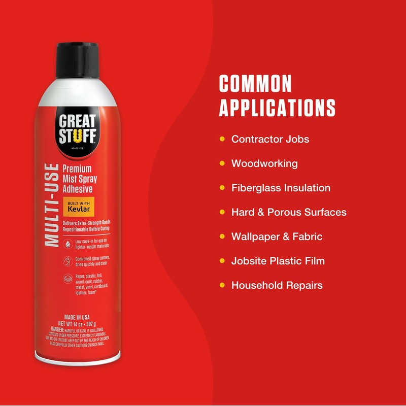 Great Stuff™ Multi-Use Mist Adhesive - 14 oz - Aerosol