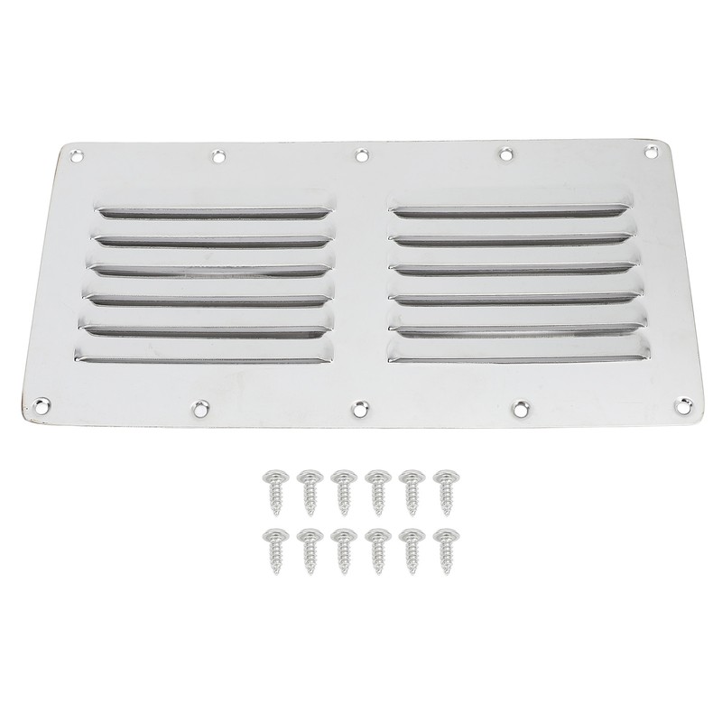 Boat Louvered Vent Rustproof 304 Stainless Steel Marine Ventilation Grille