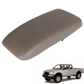ANTUKO Oak Tan Car Leather Front Center Console Armrest Lid and Latch Replacement for 1995-2000 Tacoma 1996-1998 4Runner 5890535040E0